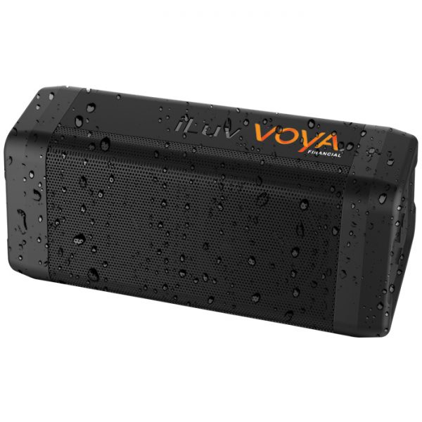 Water-Resistant Bluetooth® Speaker with your custom logo.