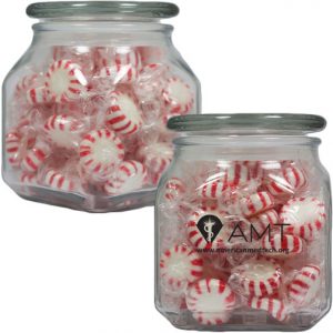 Square Apothecary Jar with Mints: $9.65