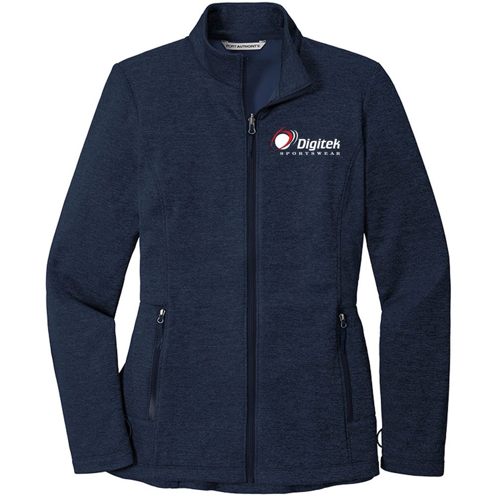 Striated Fleece Jacket (Ladies') - Digitek Sportswear
