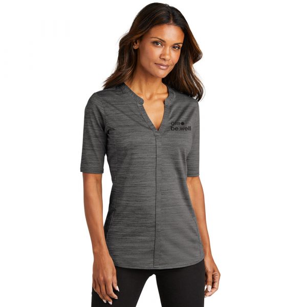 Polo: Port Authority® Ladies' Open Neck Top - Image 3