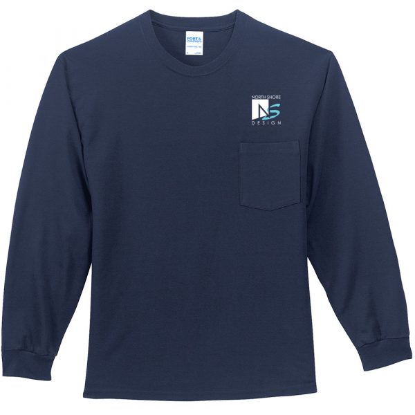 Port & Company® L/S Pocket T-Shirt - Image 3